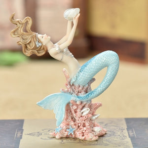 Mermaid decoration home decoration birthday gift smallsweet resin nautical fairy home garden sea fish figurines home decor